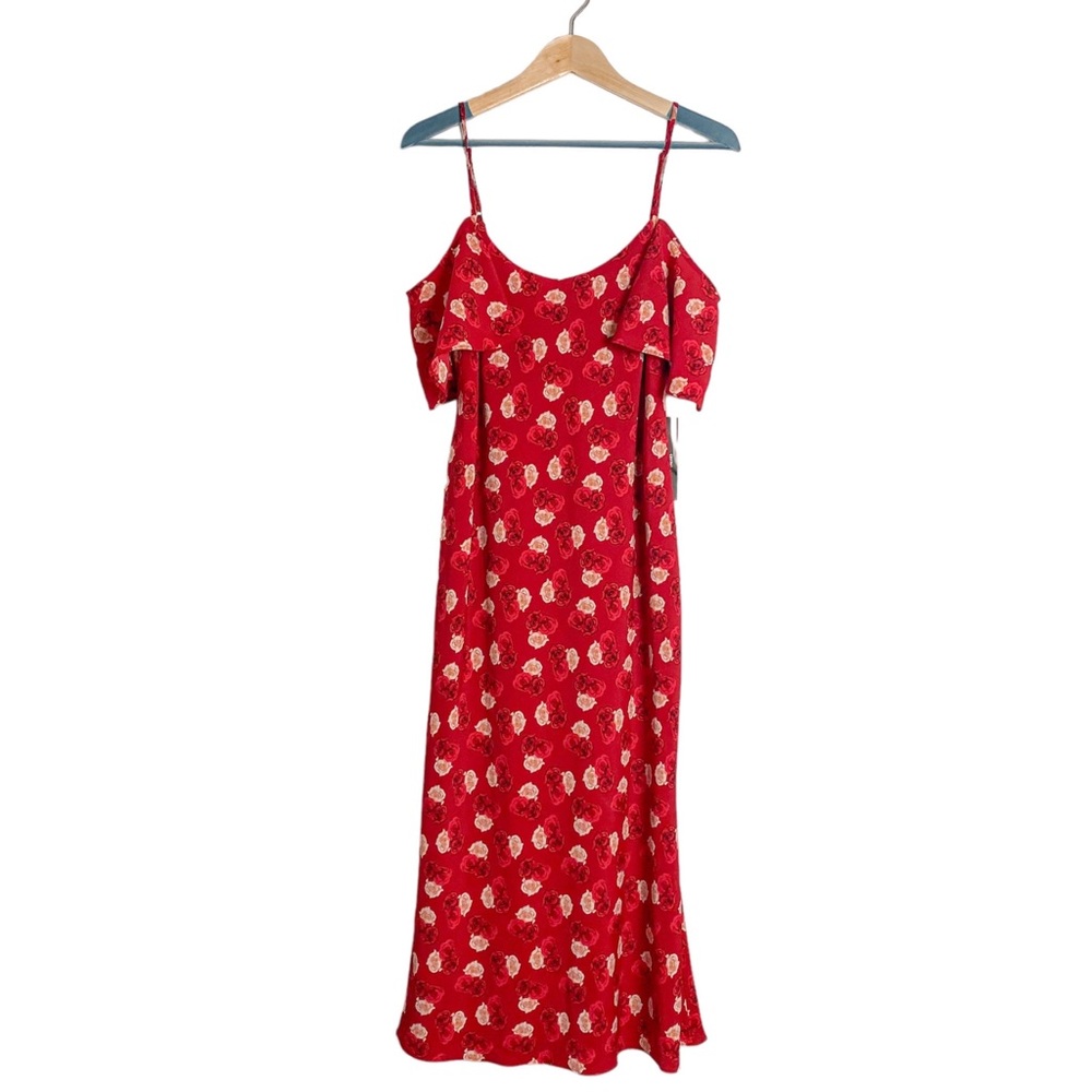 Karl Lagerfeld Cold Shoulder Floral Dress sz 10